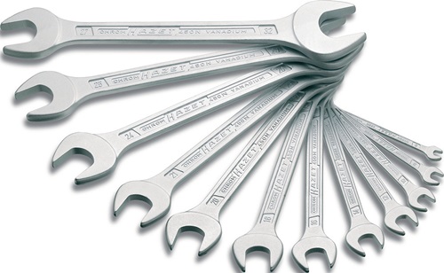 HAZET 450N/10 Doppelmaulschlüssel-Satz 450N 10-teilig SW CV-Stahl