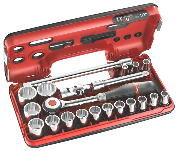 Facom S.360DBOX112 Steckschluessel-Set 1/2'''' D-Box, 21-tlg