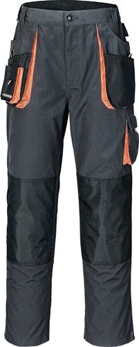 TERRATREND 3230 FB. 6310 Herrenhose  Größe 50 dunkelgrau/schwarz/orange