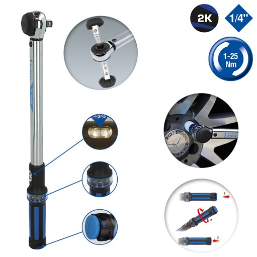 Brilliant Tools  BT141905 1/4'' Drehmomentschlüssel 1 - 25 Nm