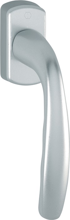 HOPPE 3285419 Fenstergriff New York 0810/U10 Aluminium 35 mm F9016 / verkehrswei