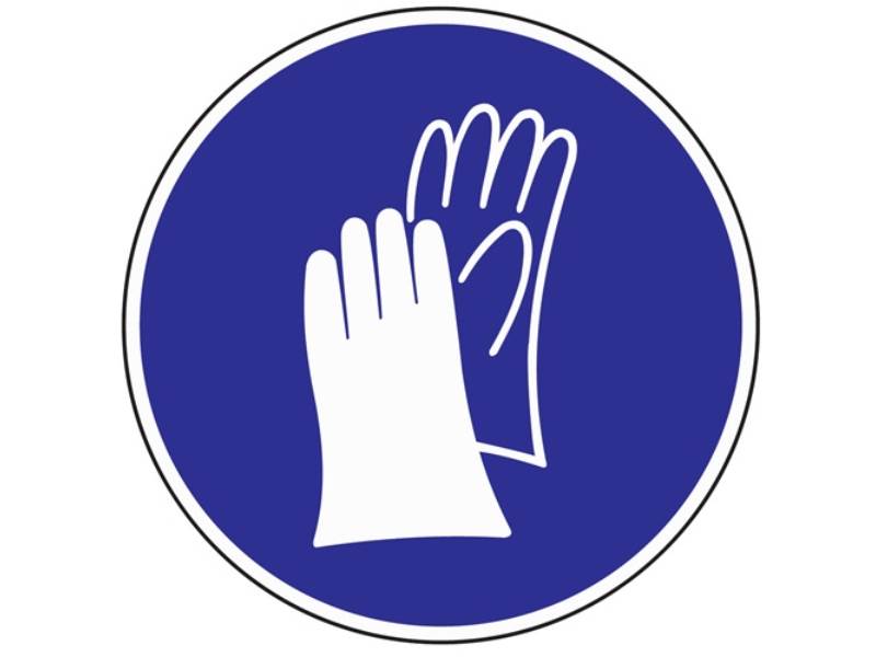 Gebotszeichen ASR A1.3/BGV A8 Handschutz benutzen Kunststoff