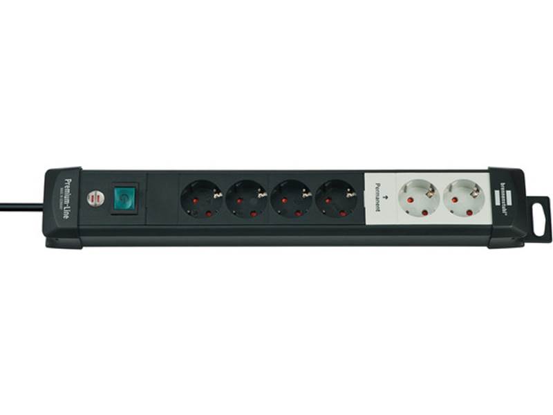 BRENNENSTUHL 1951160600 Premium-Line Technik Steckdosenleiste 6-fach