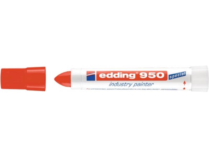 EDDING 4-950002 Pastenmarker 950 rot Strichbreite 10 mm Rundspitze