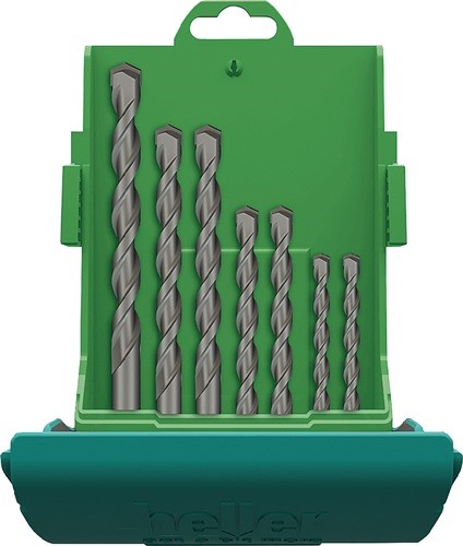 HELLER 16884 Beton-/Steinbohrer-Satz ProConcrete 7-teilig Ø 4 / 5 / 2 x 6 / 8 /