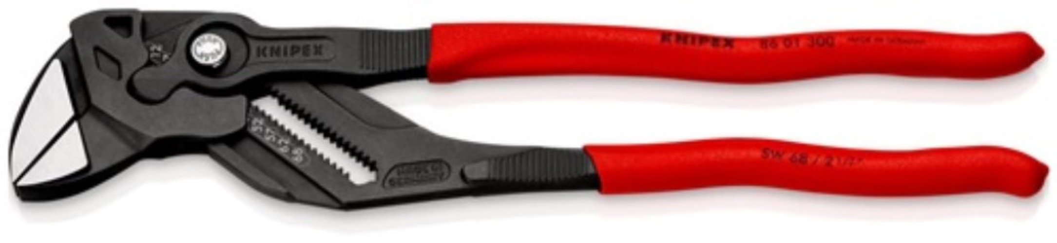 KNIPEX 86 01 300 Zangenschlüssel  Länge 300 mm schwarz atramentiert Spannweite 6