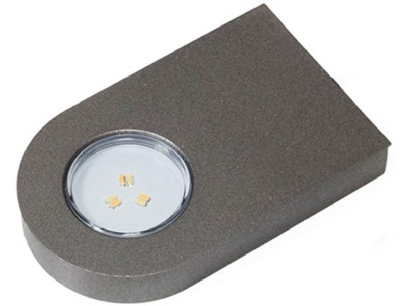 L&S 2000073 Anbauleuchte Glaspoint Edelstahl 12 V 0,8 W emotion