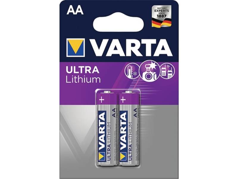 VARTA 06106 301 402 Batterie ULTRA Lithium 1,5 V AA Mignon 2900 mAh FR14505 6106