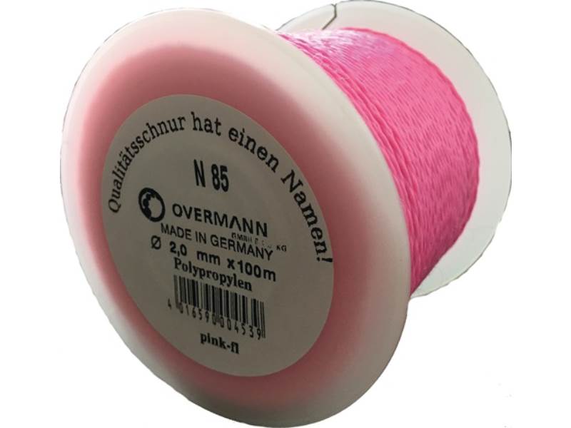 OVERMANN 008502001701000AA Pflastererschnur  Länge 100 m 60 kg Polypropylen pink