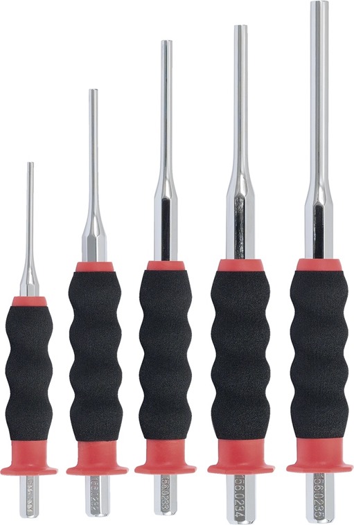 KS Tools 156.0230 Durchtreiber-Satz, CrMo, 5-tlg. zylindrisch