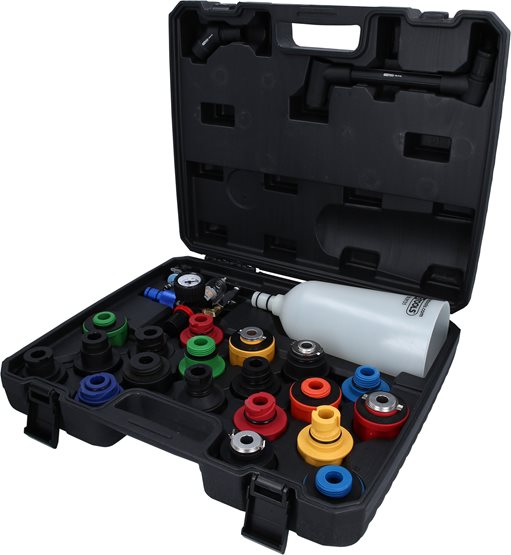 KS-Tools 150.9130 MASTER Öl-Einfülltrichter-Satz mit drehbarem Winkelarm, 24-tlg