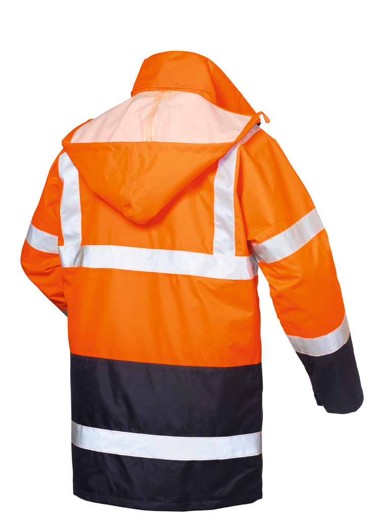 Gr .XL (58/60) *TRAVIS* 4-IN-1 WARNSCHUTZPARKA ORANGE/MARINE orange *TRAVIS* 4-I