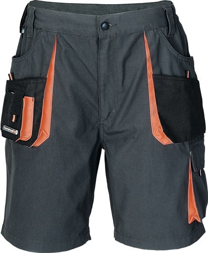 TERRATREND 3231 FB. 6310 Herrenshorts  Größe 48 dunkelgrau/schwarz/orange