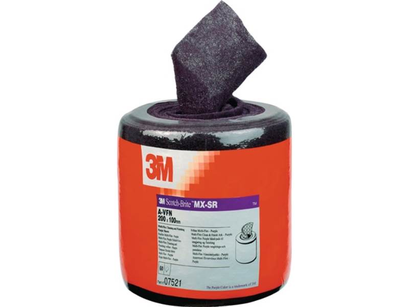 3M 7521 Schleifvliesrolle MX-SR Länge 6 m Breite 100 mm very fine 400 violett