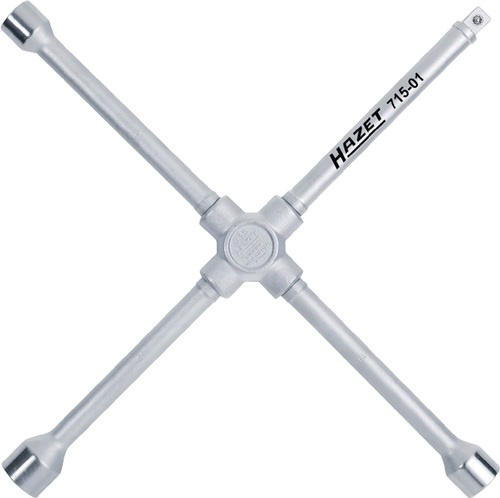 HAZET 715-01 Kreuzschlüssel 715-01 17 x 19 x 22 x 12,5(1/2'' 4-kant) L420 mmxB42