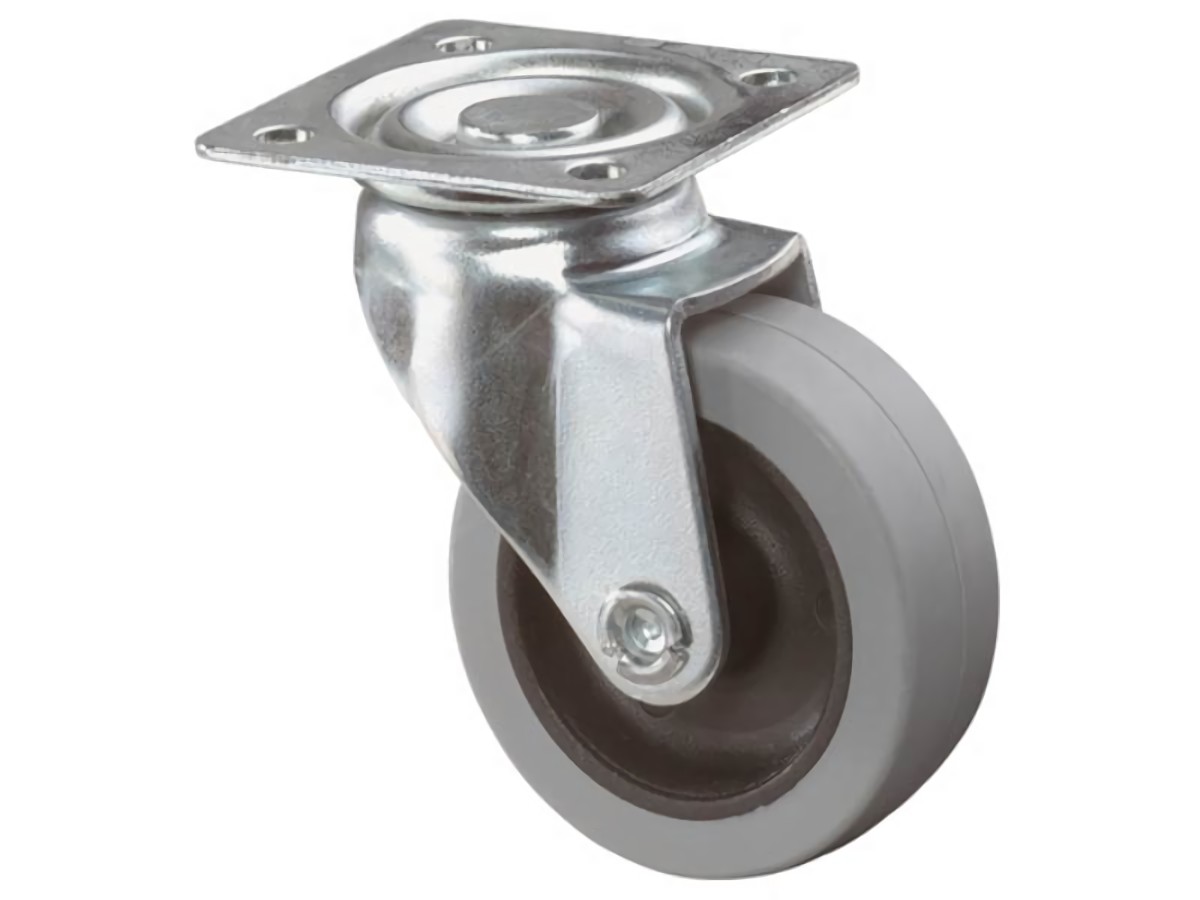 BS ROLLEN A200.A80.050 Lenkrolle  Rad-Ø 50 mm Tragfähigkeit 35 kg mit Anschraubp