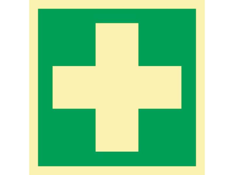 Rettungszeichen L148xB148 mm Erste Hilfe Folie