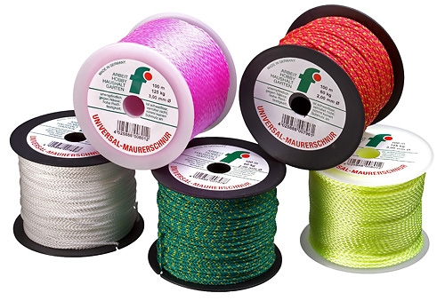 Gr .neonpink UNIVERSAL-MAURERSCHNUR  2,0 MM  *POLYPROPYLENE* bricklayer cord