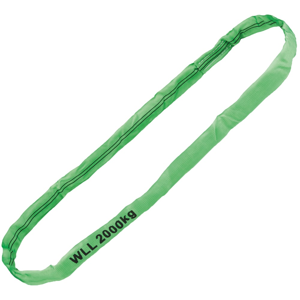Gr .0,5 Meter RUNDSCHLINGE, WLL 2000 kg, GRÜN grün roundsling, WLL 2000 kg, GREE