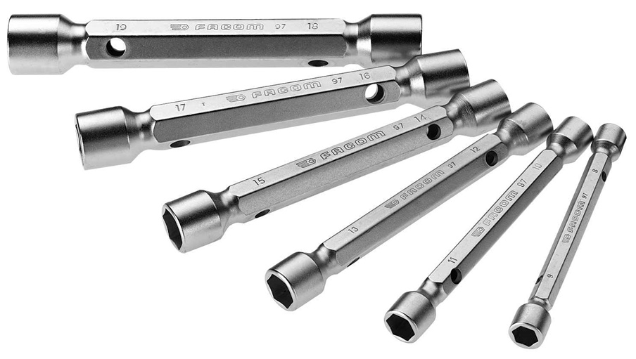 Facom 97.JE6 Rohrsteckschluessel 6-Kant Set, 6-tlg