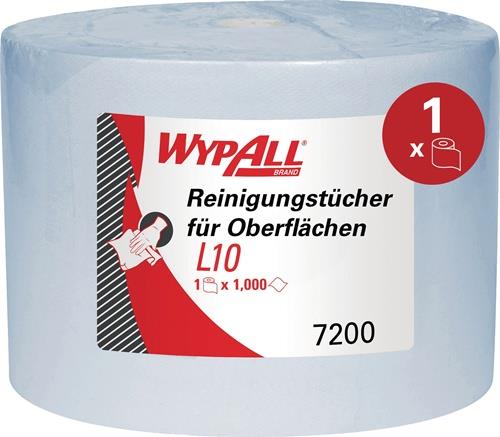 WYPALL 7200 Putztuch WYPALL L10 EXTRA 7200 L.ca.380 mmxB.ca.240 mm blau 1-lagig