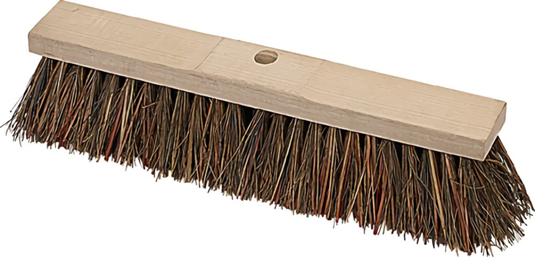 NÖLLE 245200 Straßenbesen  Piassava Länge 400 mm mit Stielloch Flachholz