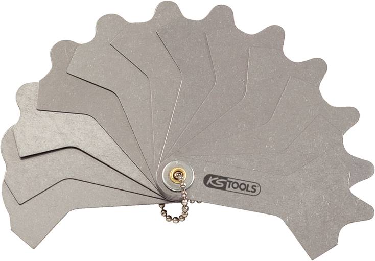 KS Tools 300.0619 Schweißnahtlehre, 12 Blatt, 3-12mm