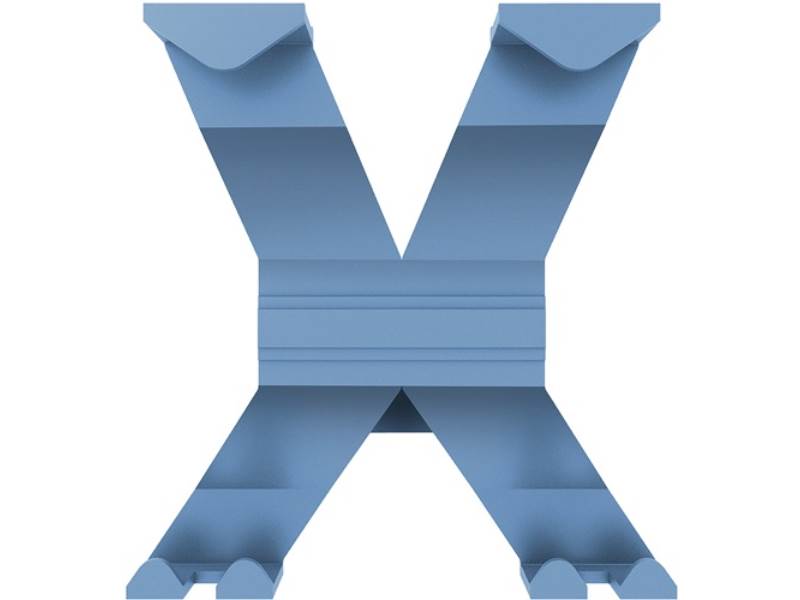 Wandgarderobe  Aluminium 4Haken Länge 170 mm