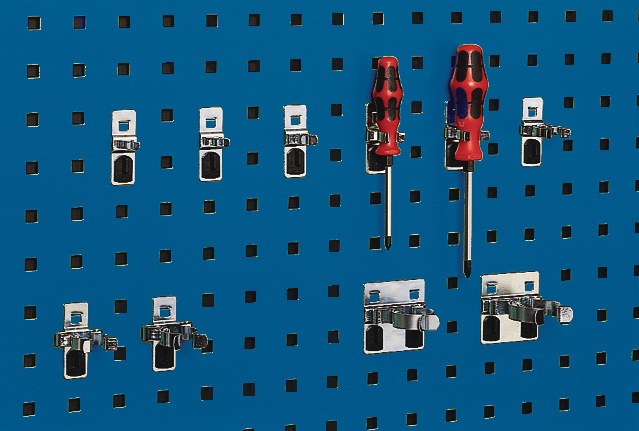 BOTT 14013069 Werkzeugklemme  D. 25 mm verzinkt  passend für Lochplatten
