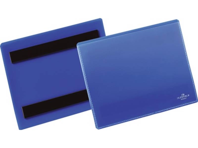 175607 Etikettentasche  B148xH105mm blau magnetisch