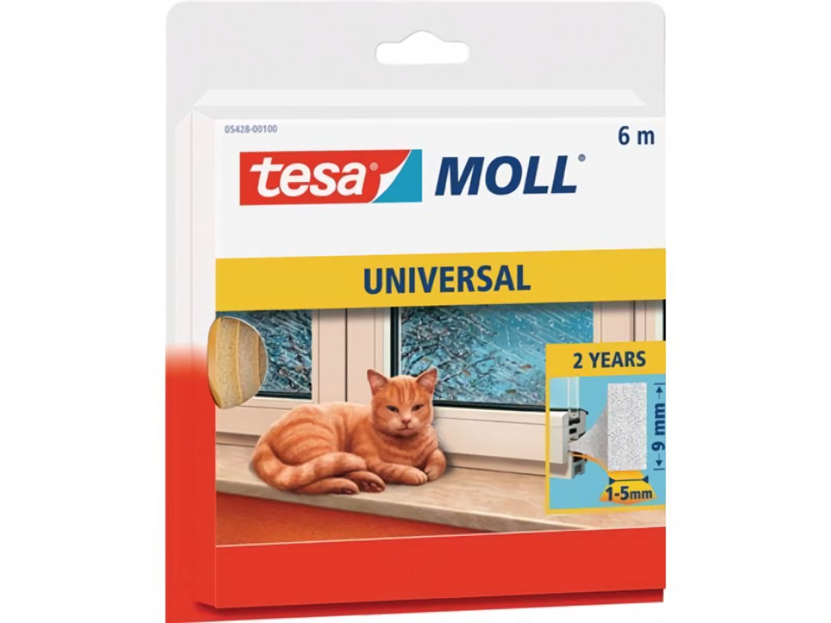 TESA 55604-00100-00 Fenster-/Türmoll tesamoll® 55604 B15mmxH6mmxL6m