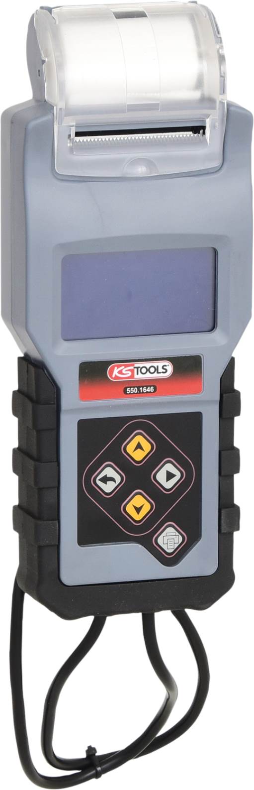 KS Tools 550.1646 12V Digital-Batterietester mit integriertem Drucker