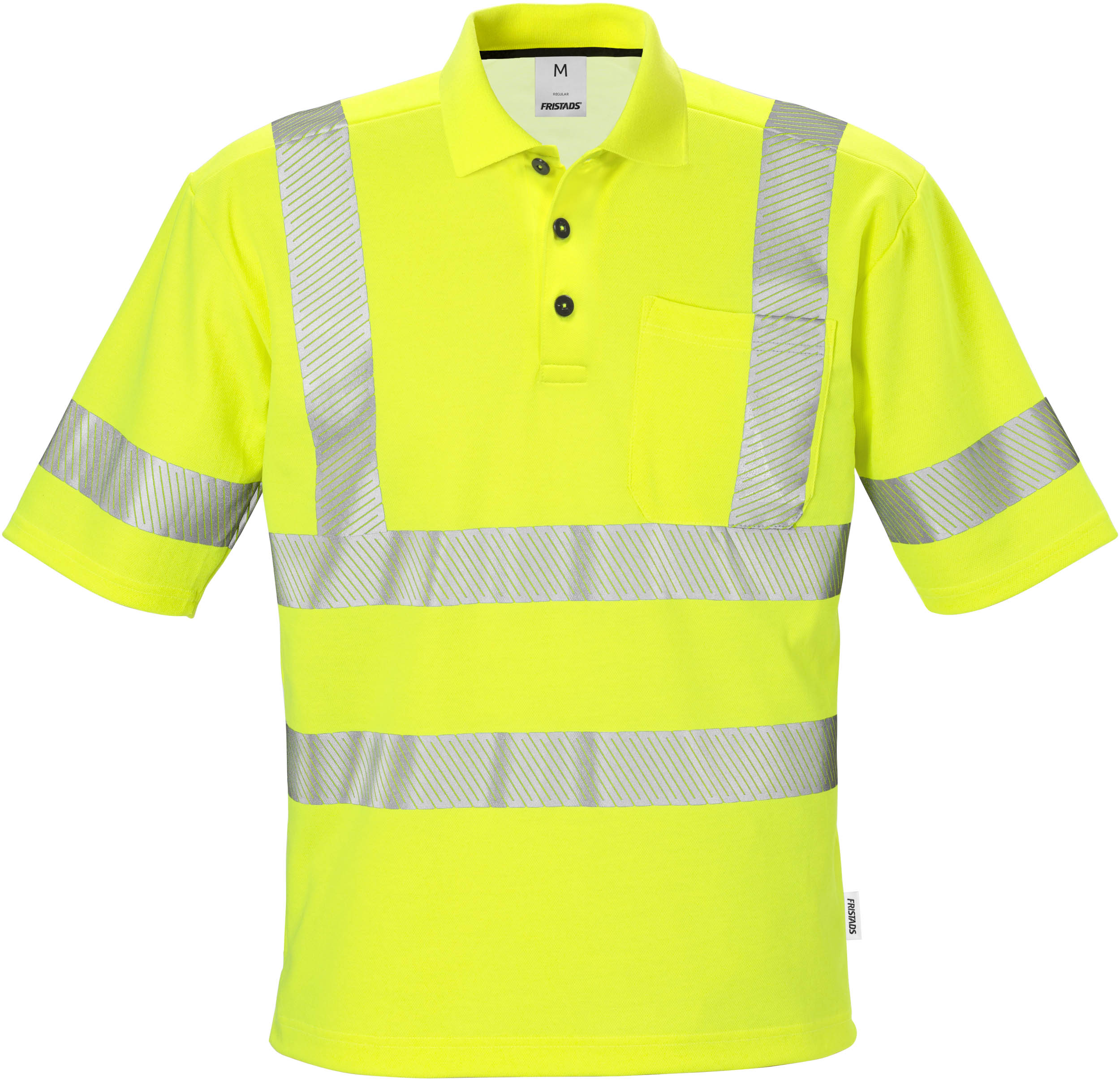 FRISTADS 100972-130 High Vis Poloshirt Kl. 2 7406 GPHV  Gr.XL Warnschutz-Gelb