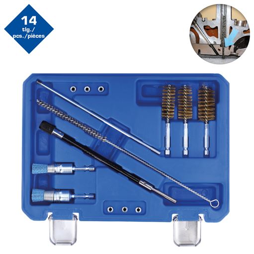 Brilliant Tools  BT551380 Injektorsitz- und Schacht-Reinigungs-Satz, 14-tlg
