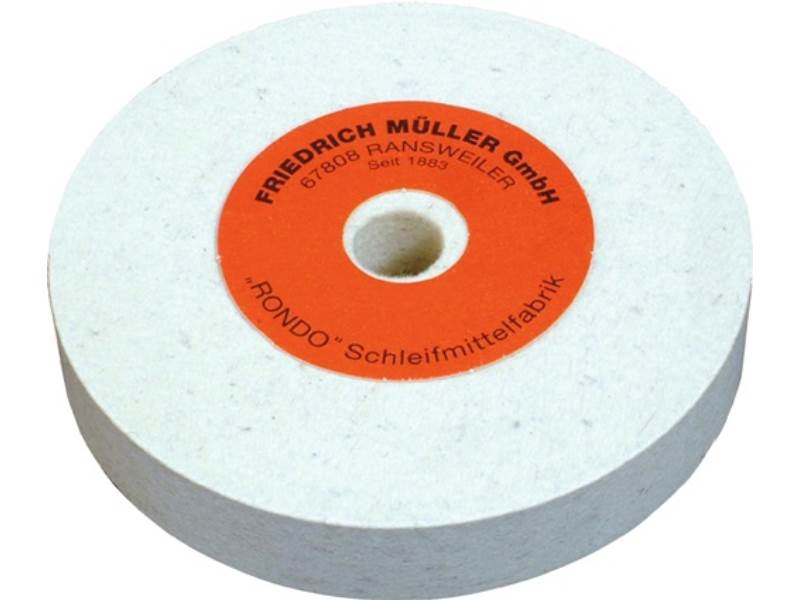 MÜLLER 843476 Filzpolierscheibe  D.200xB25x20mm  Wollfilz