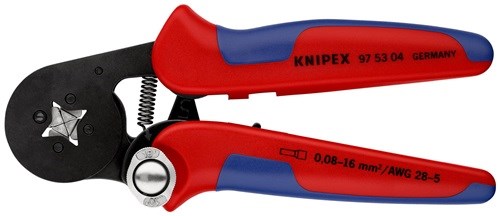KNIPEX 97 53 04 Aderendhülsenzange  Gesamtlänge 180 mm 0,08 - 10,0 + 16,0 (AWG 2