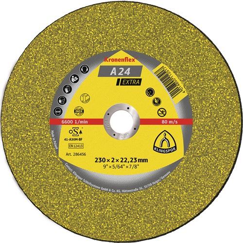 KLINGSPOR 188463 Trennscheibe A 24 Extra D125x2,5mm gekröpft Stahl Bohrung 22,23