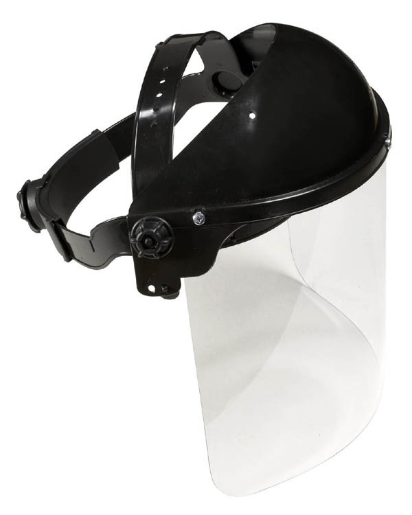 GESICHTSSCHUTZ OHNE HELM EN 166MIT KOPFBAND  SCHEIBE PC