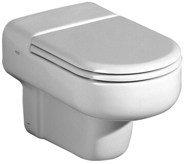 GEBERIT 572700000 WC-Sitz COURREGES mit Deckel, passend zu WC 203100 weiß schrau