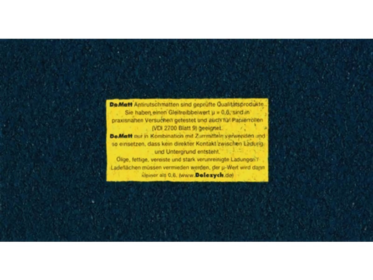 DOLEZYCH 6101108 Antirutschmatte  L500 cm B25 cm D8 mm aus Granulat 1 Rolle