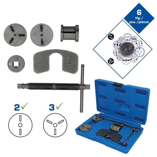 Brilliant Tools  BT701150 Universal-Bremskolben-Rückstellwerkzeug-Satz, 5-tlg.