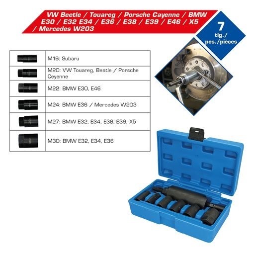 Brilliant Tools  BT671050 Antriebswellen-Einzieher-Satz, 7-tlg.