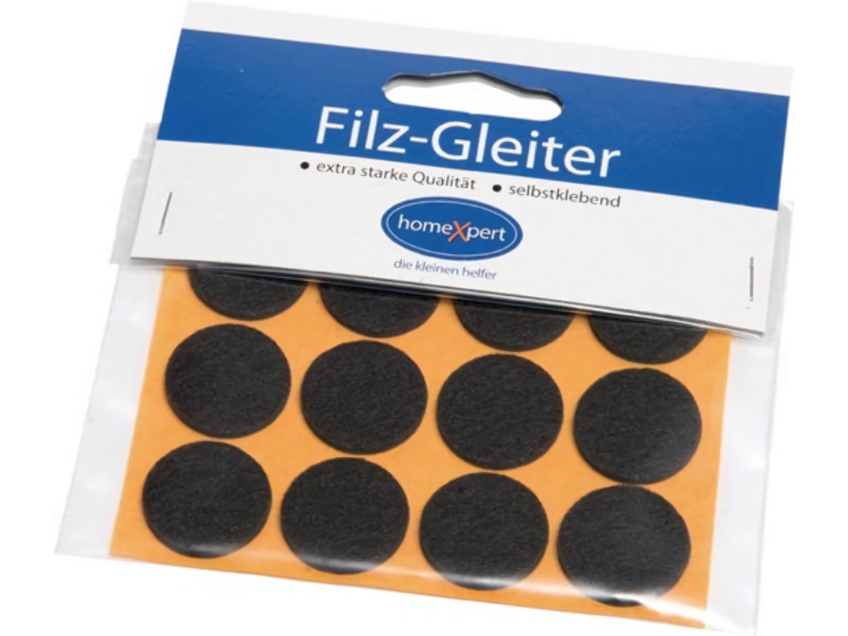 522203 Filzgleiter  22 mm Filz braun selbstklebend