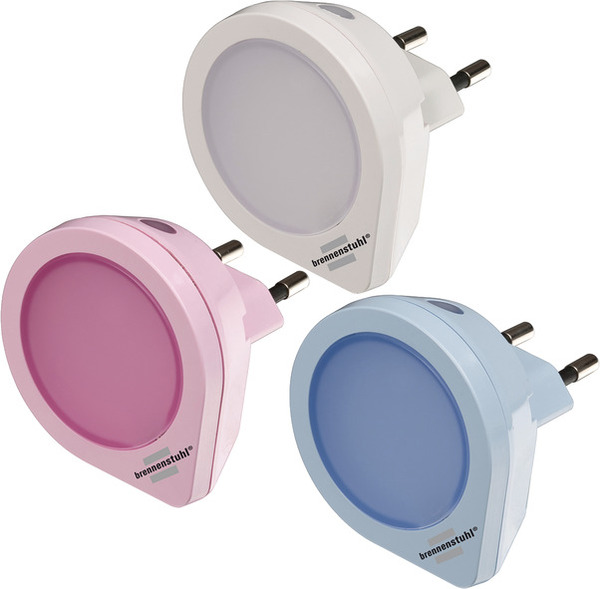 BRENNENSTUHL 1173180 LED-Nachtlicht Set mit Dämm.-sensor 1,5 lm, Typen rot, blau