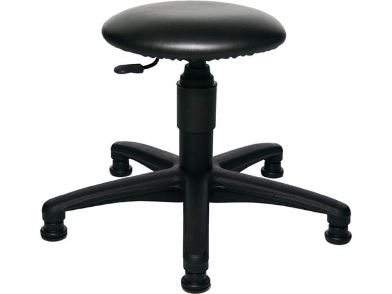 TOPSTAR 72260   D 10 G Drehhocker  mit Bodengleitern Kunstlederpolster schwarz S