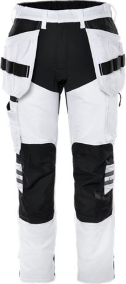 Fristads Kansas 300036-969 Handwerker-Stretchhose 2760 LWS Gr.C42 Weiß/Schwarz