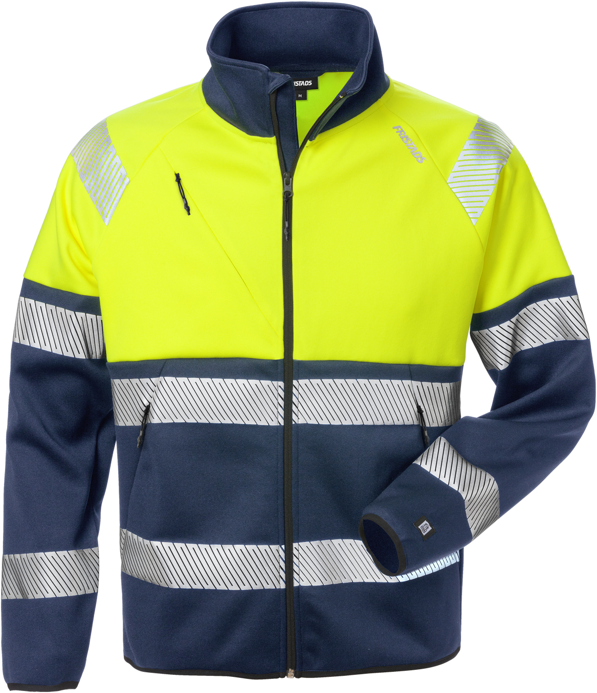 Fristads 129509-171-XS High Vis Sweatjacke, Kl. 1 4517 SSL Dynamic Reißverschlus