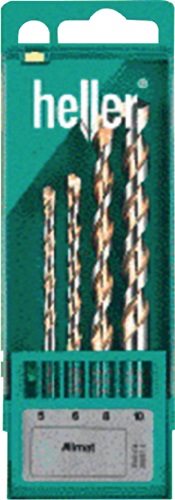 HELLER 22697 Universalbohrer-Satz Allmat 4 teilig Ø 5, 6, 8, 10 mm Rundschaft