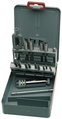 EXACT 20331 Gewindebohrer-Satz DIN 352 M3-M12 16 teilig HSS Metallkassette