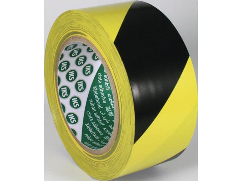 IKS 5635000001 Bodenmarkierungsband F33 PVC schwarz/gelb Länge 33 m Breite 50 mm